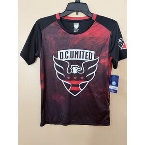 Boys' D.C. United MLS Soccer Short Sleeve T-Shirt Size Large NWT